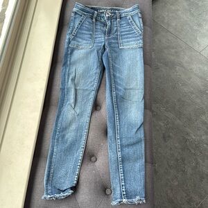 American Eagle, next level stretch, high-rise, jegging crop, Size 4L